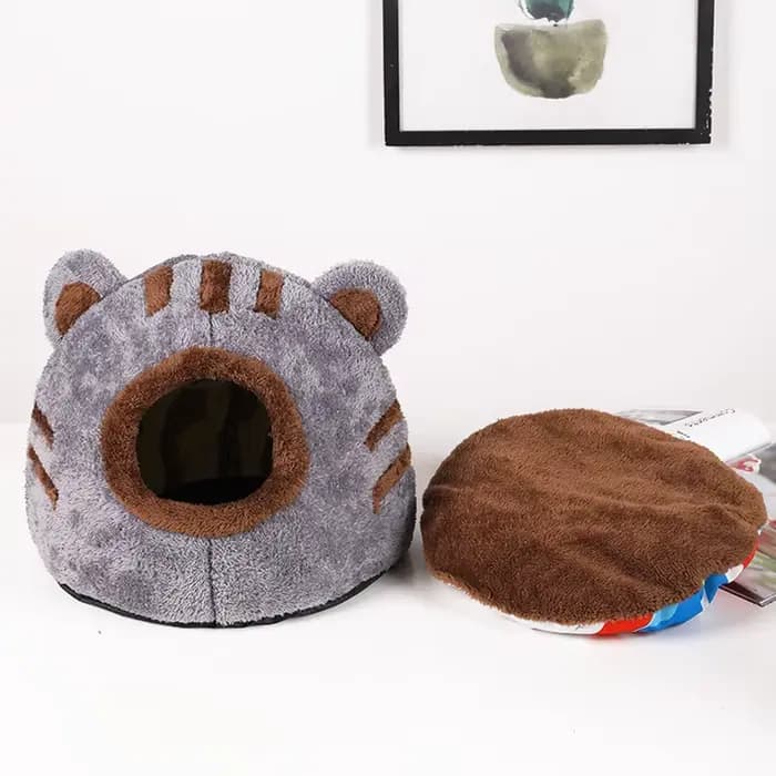 Lit pour chat confortable pour le sommeil profond hivernal