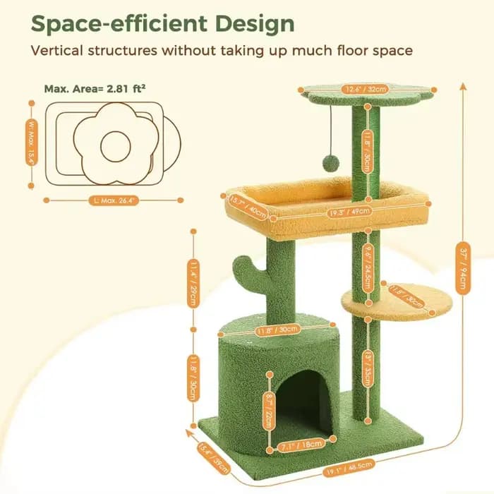 Arbre à chat d'intérieur de 36