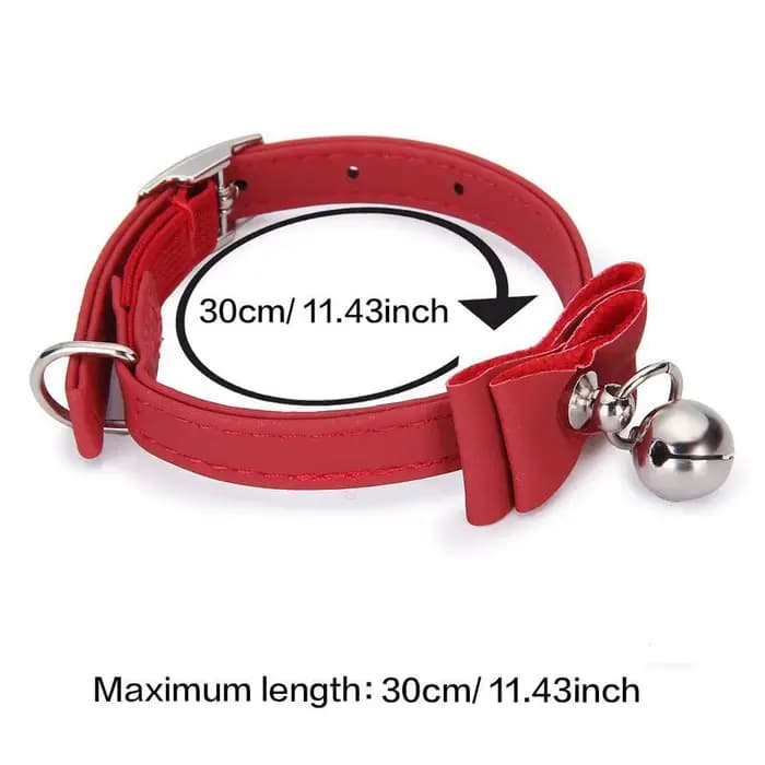 Collier pour animaux de compagnie chaton mignon velours nœud papillon sécurité élastique réglable noeud