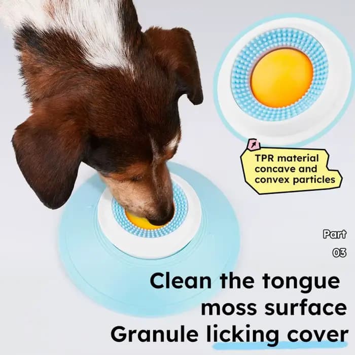 Jouets pour chiens et chats, pour aliments liquides, soulage l'anxiété, distributeur de boules à lécher pour chiens, jouets d'enrichissement de bol à lécher antidérapant