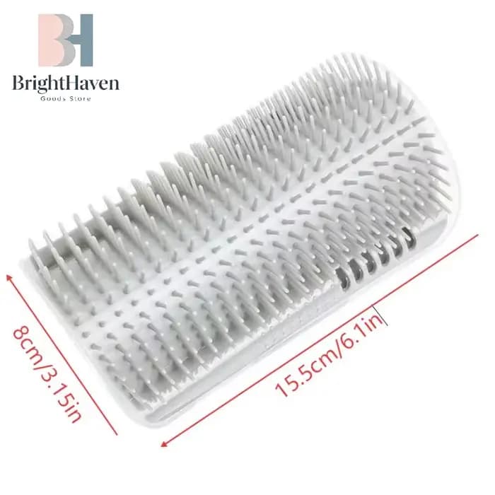 Brosse de toilettage auto-nettoyante murale Corner Cat