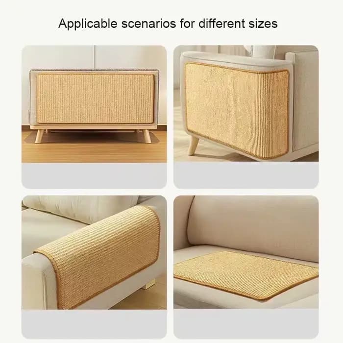 Tapis à gratter en sisal pour chat, poteau à gratter anti-chute de poils, planche à gratter murale, jouet pour chat, protection de canapé, jouet pour animaux de compagnie