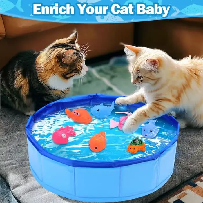 Jouet de piscine pour chat Mity Rain avec poisson
