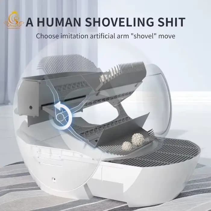 Grande litière automatique pour chat