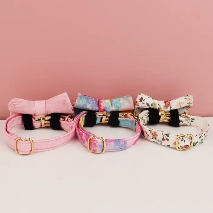 Collier pour chat avec nœud papillon