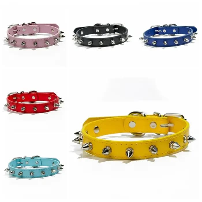 Collier en cuir confortable pour chien et chat