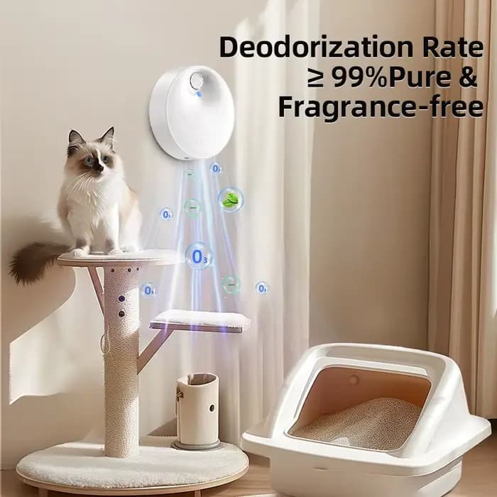 ROJECO 4000mAh intelligent chat litière désodorisant automatique