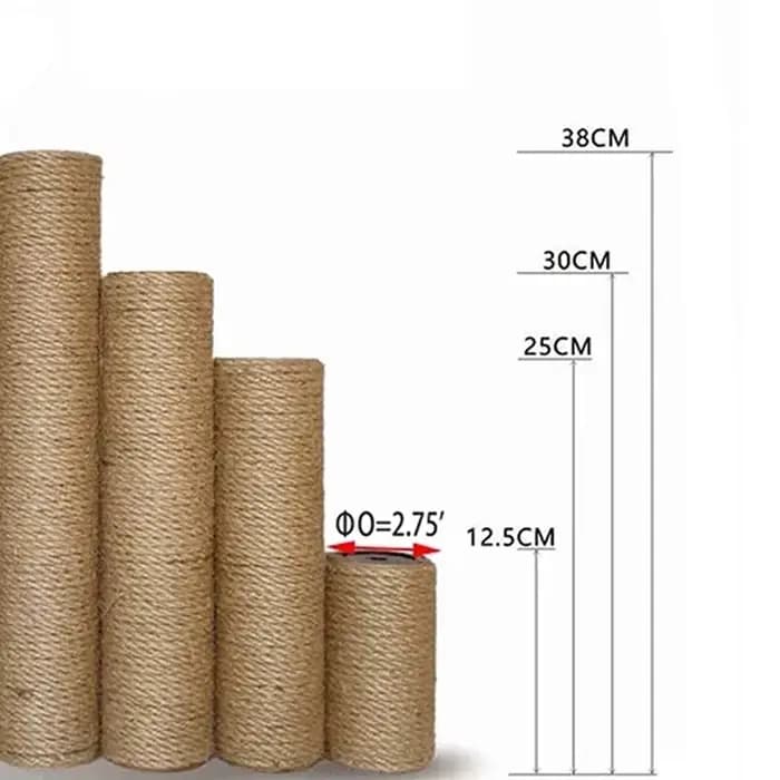 Tour d'arbre d'escalade pour chat, accessoires de remplacement, jouets pour animaux de compagnie, poteaux à gratter, piliers en Tube de papier dur avec cordes en Sisal, bricolage