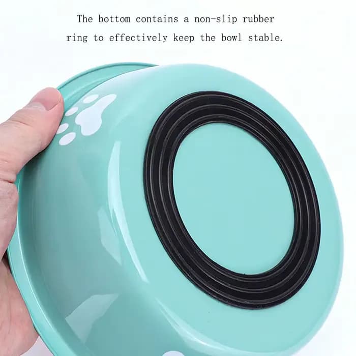 Bol pour chat bassin pour chien en acier inoxydable nouveau imprimé fournitures pour animaux de compagnie bol