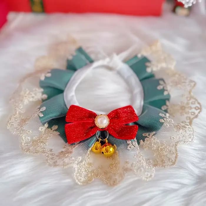 Colliers de noël pour animaux de compagnie, décorations de noël pour chat et chien, colliers tricotés en dentelle pour animaux de compagnie, écharpe en laine, cadeau du nouvel an, accessoires pour chi
