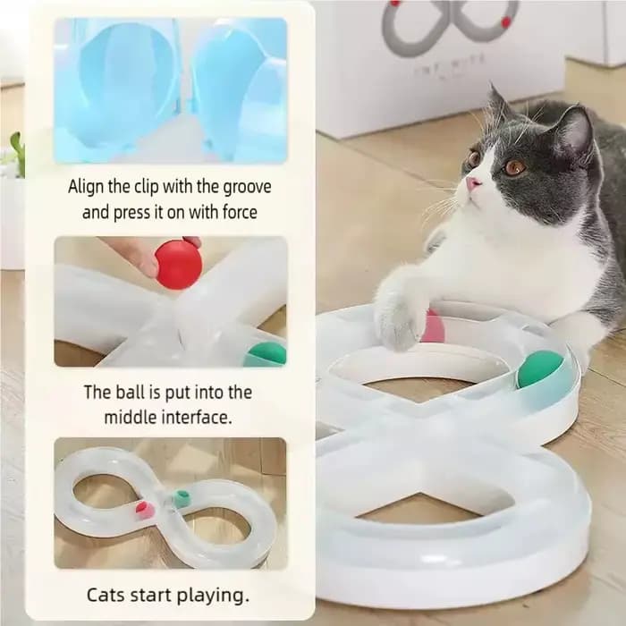 Jouet pour chat domestique : Plateau tournant