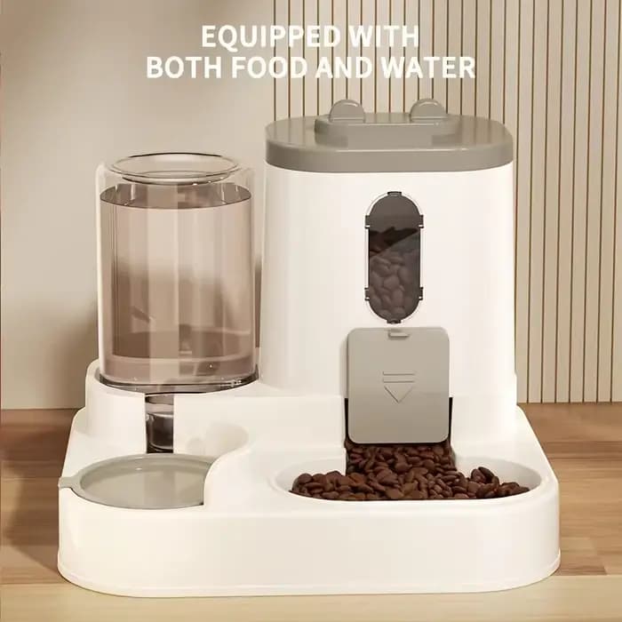 Distributeur d'eau et de nourriture pour chat 2 en 1