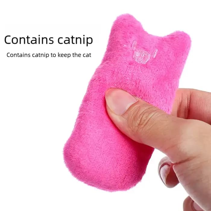 Jouet interactif en peluche à la catnip pour chats