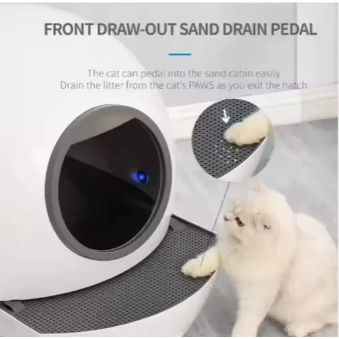 Bac à litière automatique intelligent pour chat de grande taille