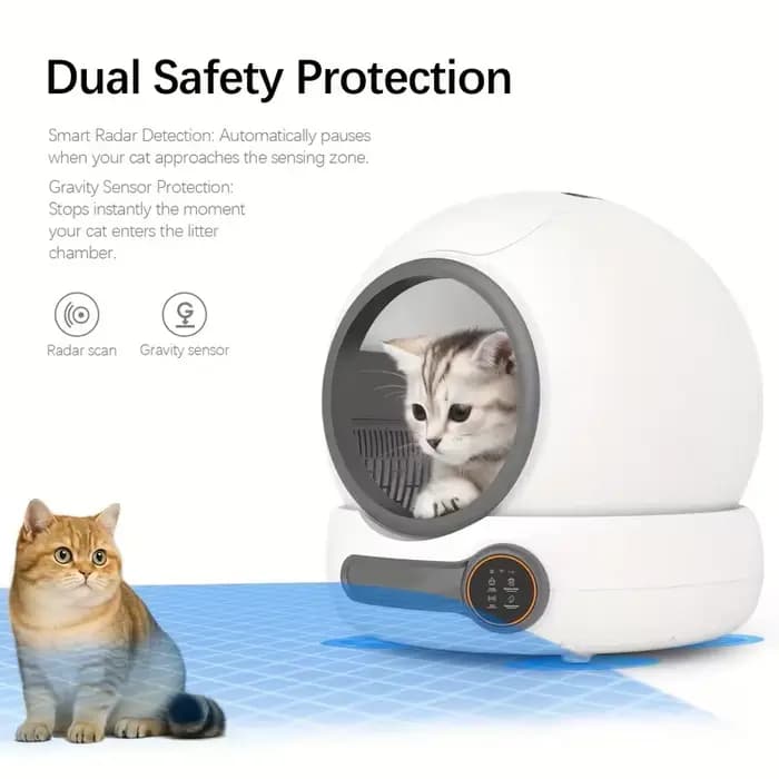 Bac à litière automatique pour chat