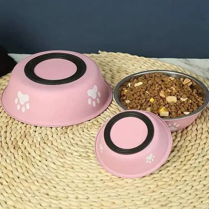 Bol pour chat bassin pour chien en acier inoxydable nouveau imprimé fournitures pour animaux de compagnie bol