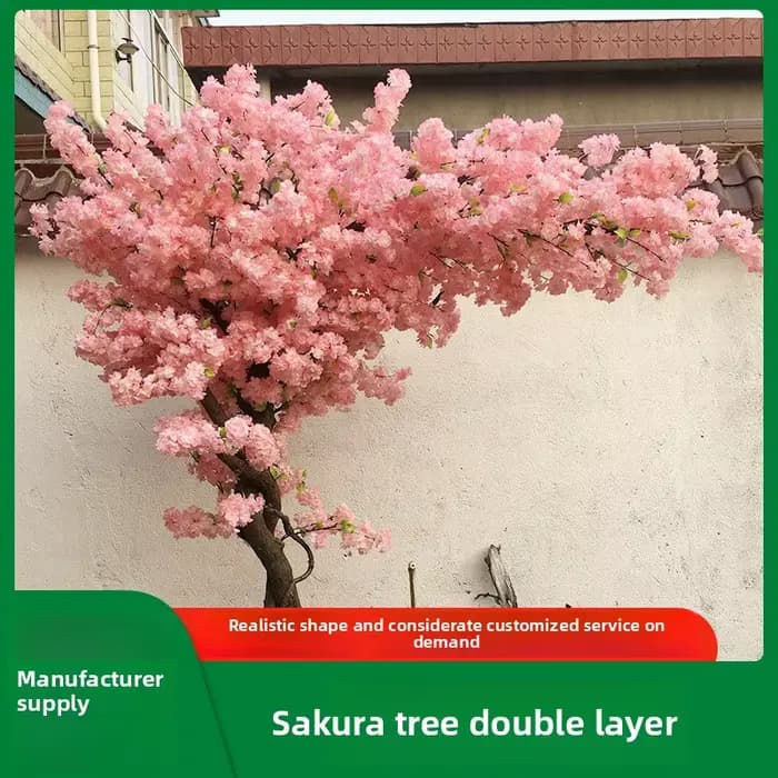 Simulation d'arbre à cerisier double couche