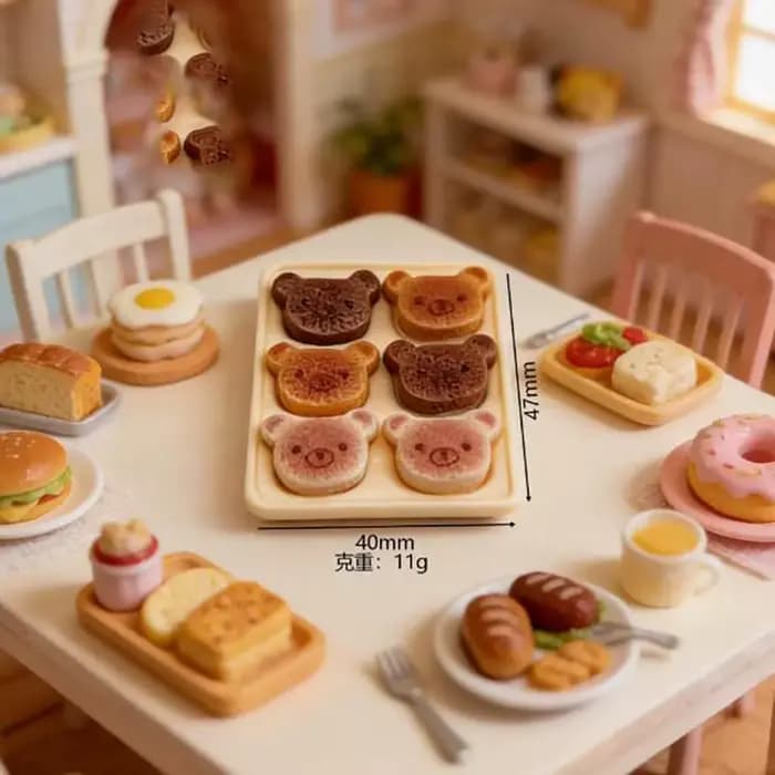 Assiette à dîner miniature 1/6 pour maison de poupée