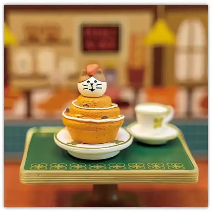 ZAKKA japonais chat nourriture boulangerie café décoration résine artisanat petits ornements Croissant beignet Dessert Cupcake Hot Dog ours