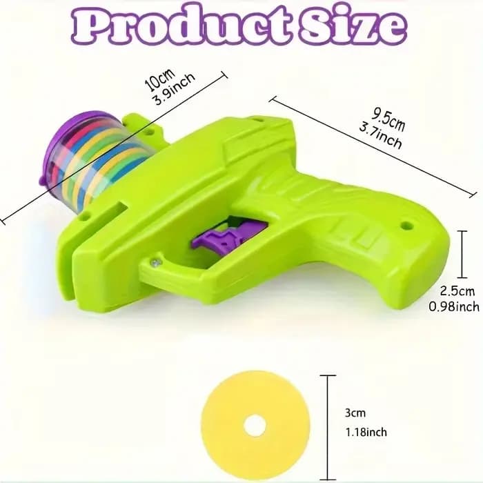Jouet pour chien et chat avec jeu de disques volants colorés, lanceur de pistolet jouet pour animaux de compagnie, jouets interactifs pour chaton, entraînement intérieur et extérieur