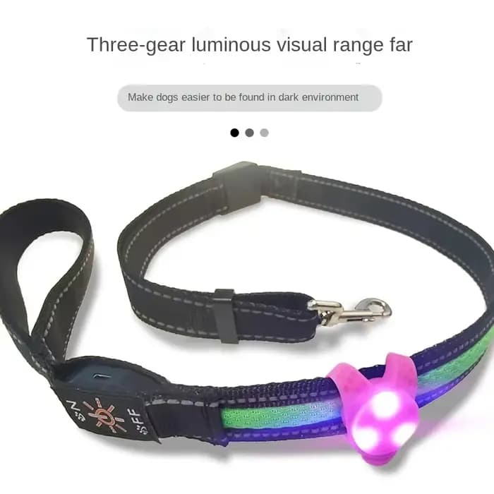 Accessoires LED pour animaux de compagnie : Pendentif lumineux en silicone pour chiot