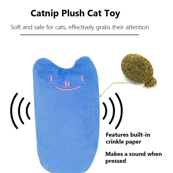 Jouet interactif en peluche pour chat