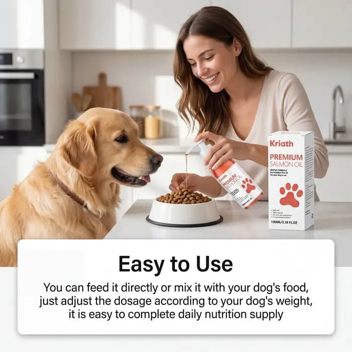 Huile de saumon naturelle pour animaux de compagnie