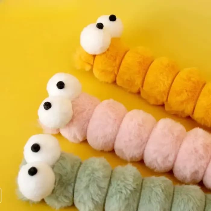 Jouet à mâcher en peluche pour chat, coussin chenille, herbe-aux-chats, jouets Teaser pour chats, fournitures de jouets interactifs doux