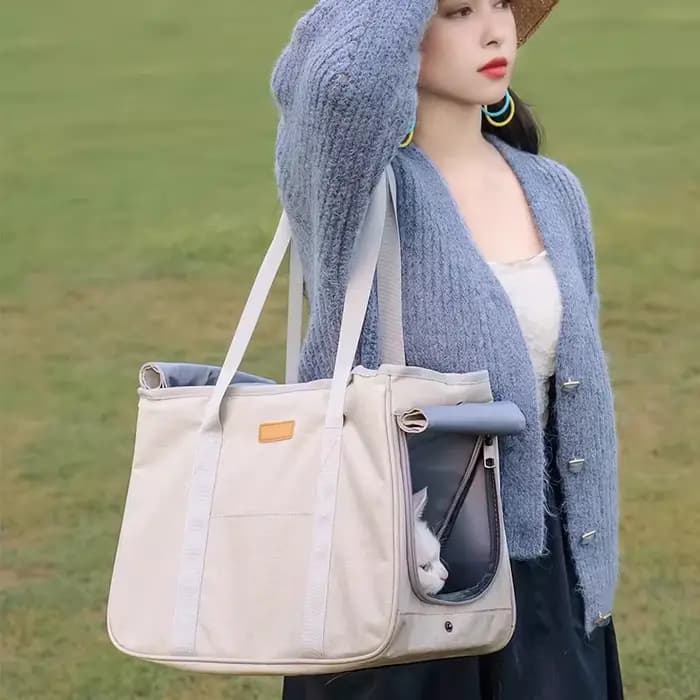 Sac à bandoulière pour animaux de compagnie, sac de transport pour chats, sac à dos en toile pour chiens, sac à dos d'extérieur respirant, sac à main créatif portable en tissu maillé