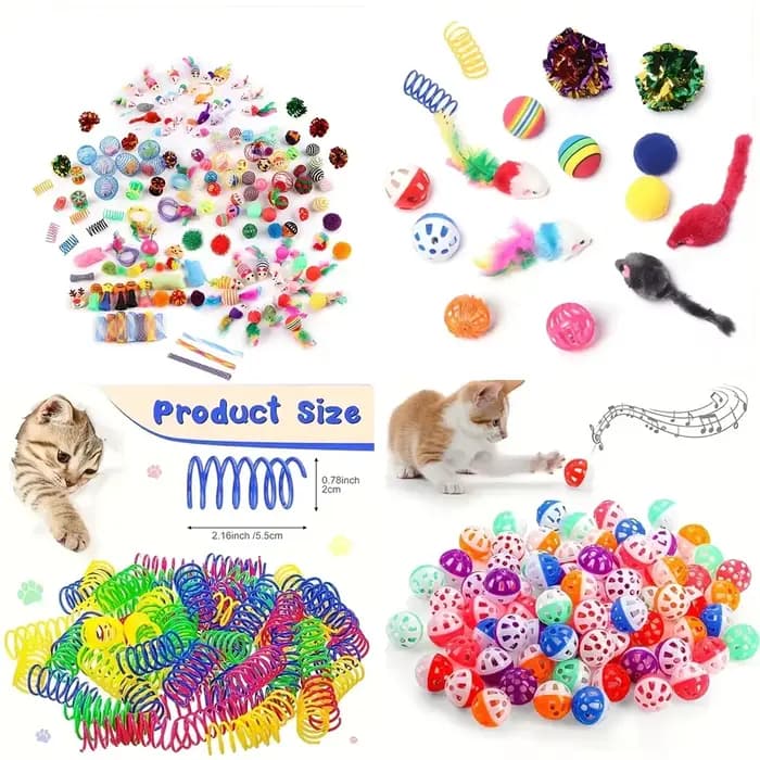 Pack mixte de jouets pour chats