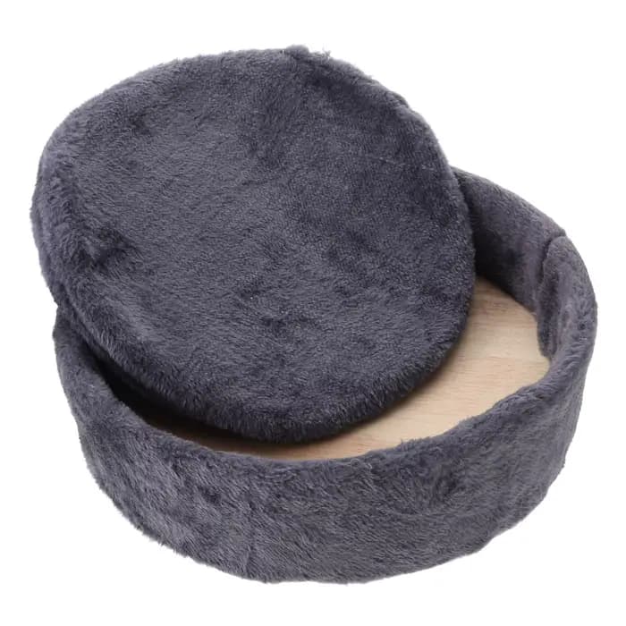 Hamac de remplacement pour arbre à chat, panier-nid en polaire douce avec coussin, lit-coussin rond pour tour d'arbre à chat