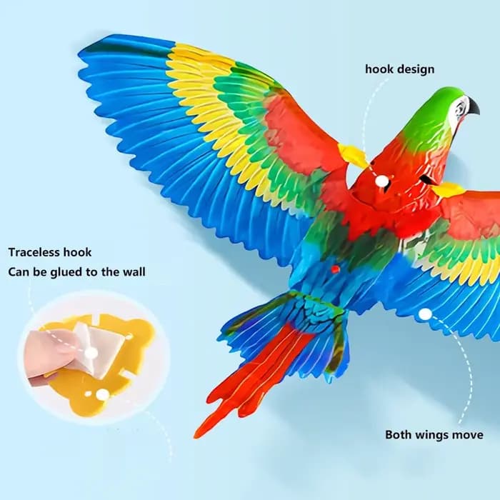 Jouet interactif pour chat : Aigle volant électrique suspendu