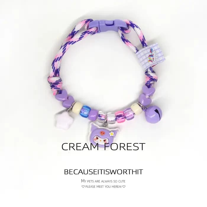 Collier coloré et mignon pour animaux de compagnie