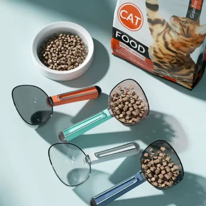 Cuillère doseuse pour aliments pour animaux de compagnie
