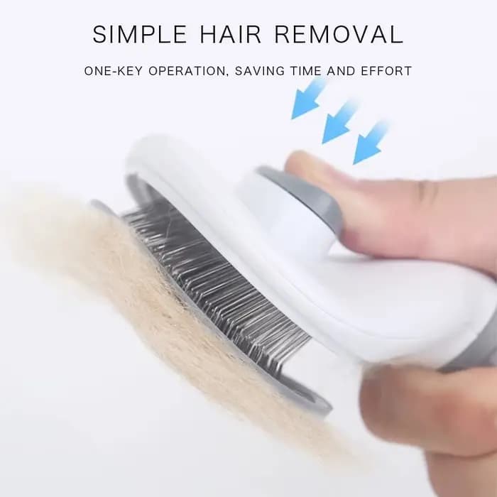 Brosse autonettoyante pour animaux de compagnie