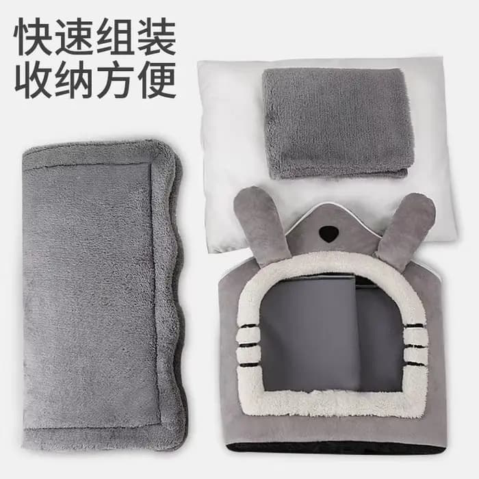 Chenil pour chat quatre saisons universel Bie Ye maison nid fermé détachable lavable