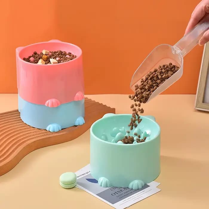 Bol pour animaux de compagnie chats et chiens sains étouffement et bols à alimentation lente pieds hauts protection du