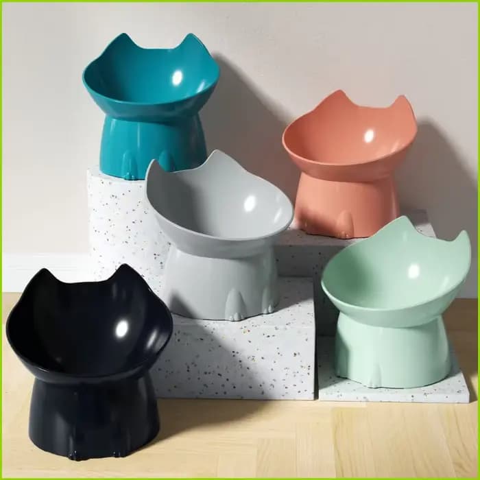 Gamelle surélevée pour chat et chien avec longues oreilles et pieds hauts