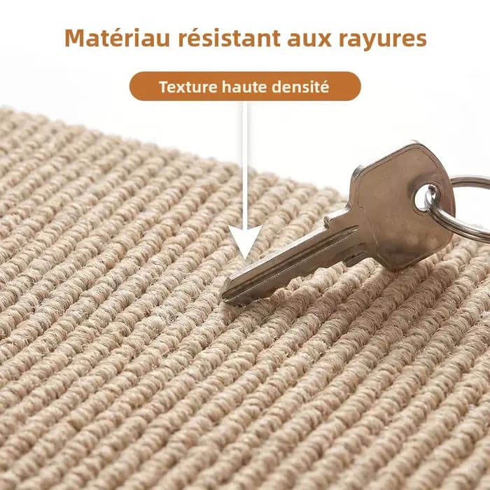 Tapis à gratter pour chat, auto-adhésif, découpable, tapis anti-griffures, protection de meubles, convient aux canapés, aux murs, aux portes