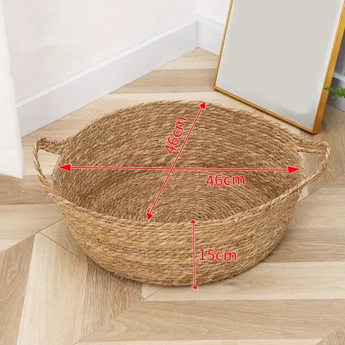 Panier de lit pour chat tissé à la main
