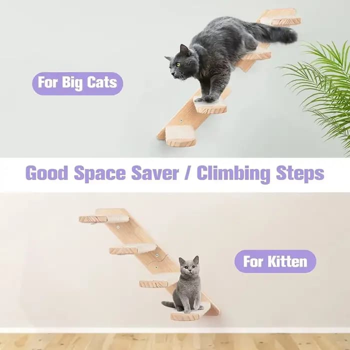 Étagère d'escalade murale réversible pour chat