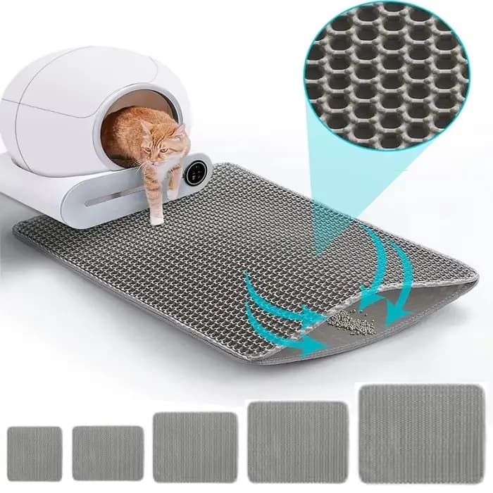 Tapis pour litière de chat