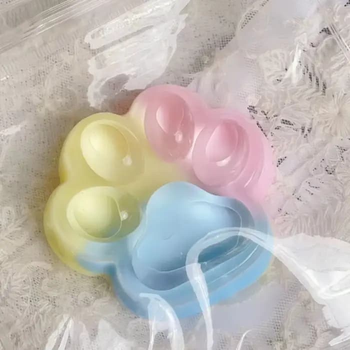 Jouet anti-stress en forme de griffe de chat arc-en-ciel, jouet à presser, jouet de bureau pour amies, cadeau de noël