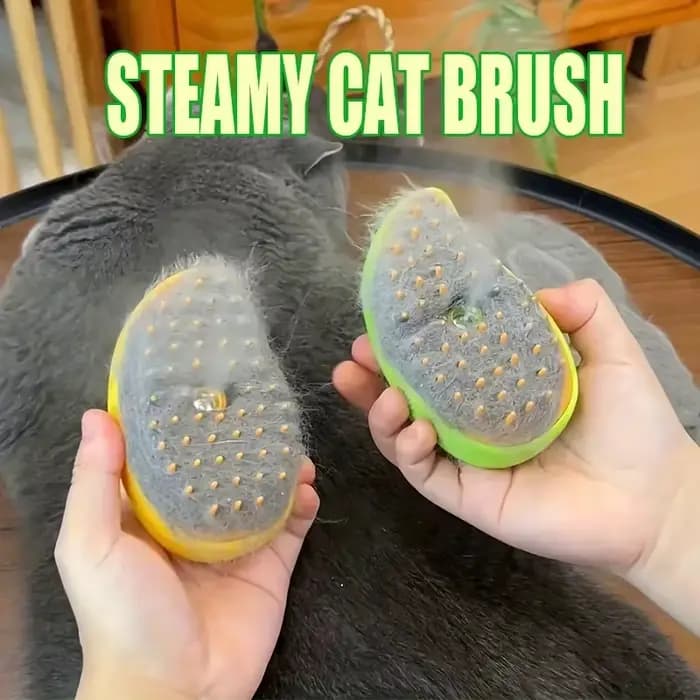 Brosse à vapeur pour chat