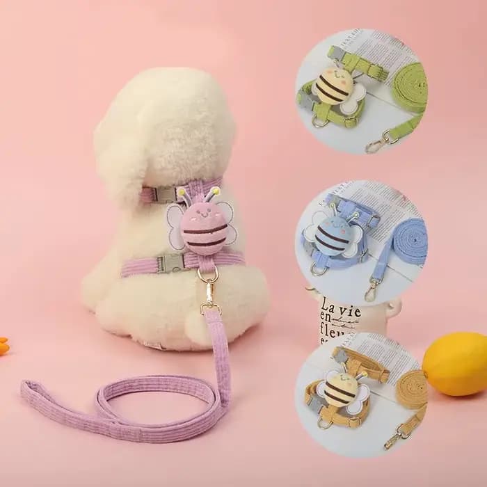 Ensemble harnais et laisse anti-fuite pour chat