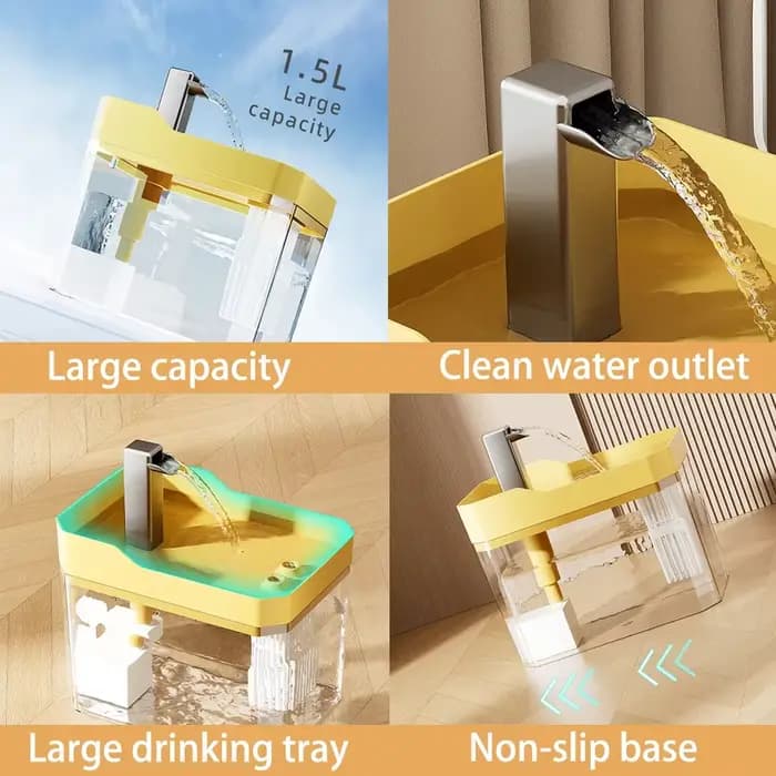 Fontaine à eau pour chat avec filtre automatique