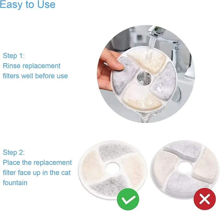 Filtre de remplacement pour fontaine d'eau pour chat