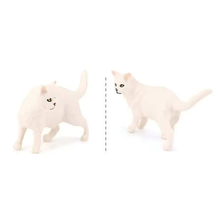  Simulation de chat Chartreux, décor de bureau, mignon chaton bleu français, ornement