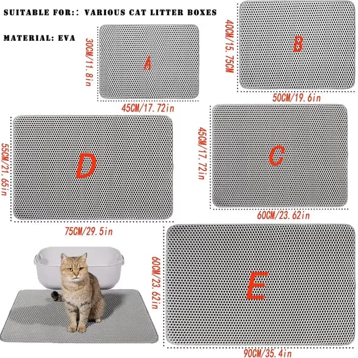 Polymères de Litière Pliable à Double Couche pour Chat