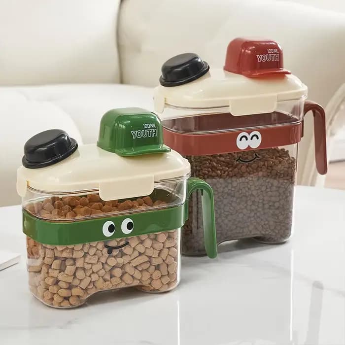 Boîtes de rangement pour nourriture pour chats